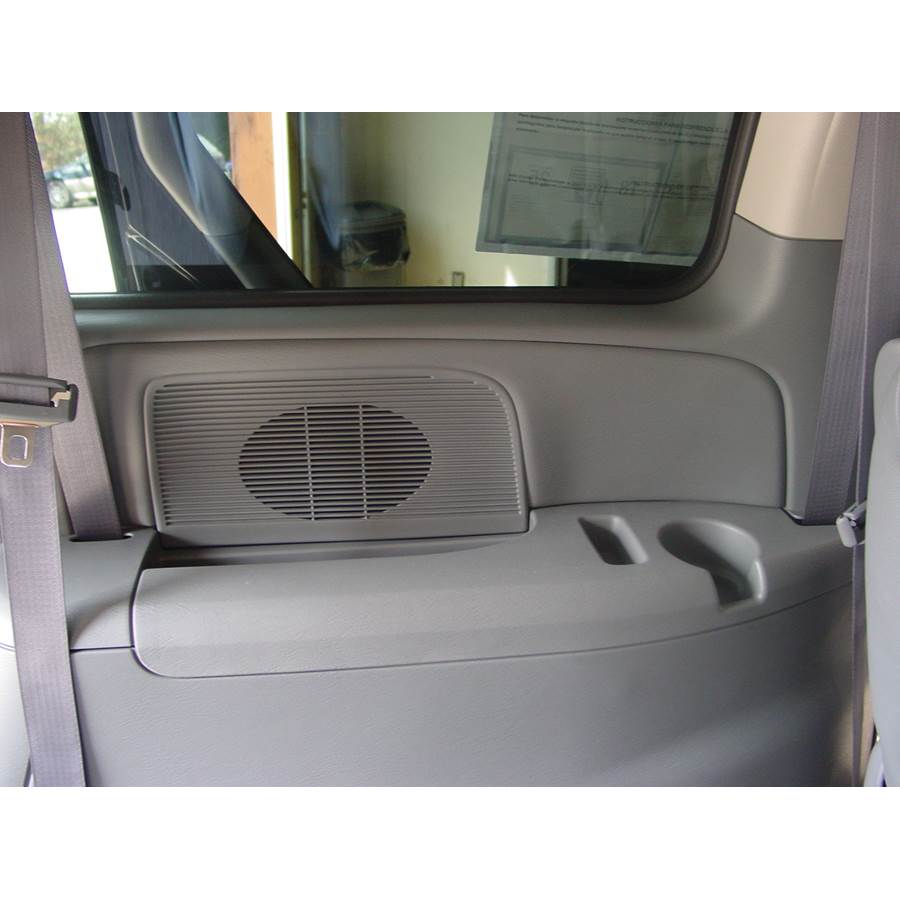 2002 Chrysler Town and Country Far-rear side speaker location
