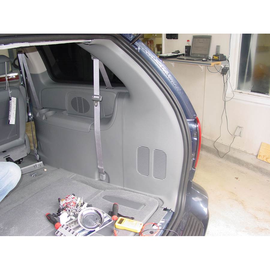 2005 Chrysler Town and Country Rear side panel speaker location