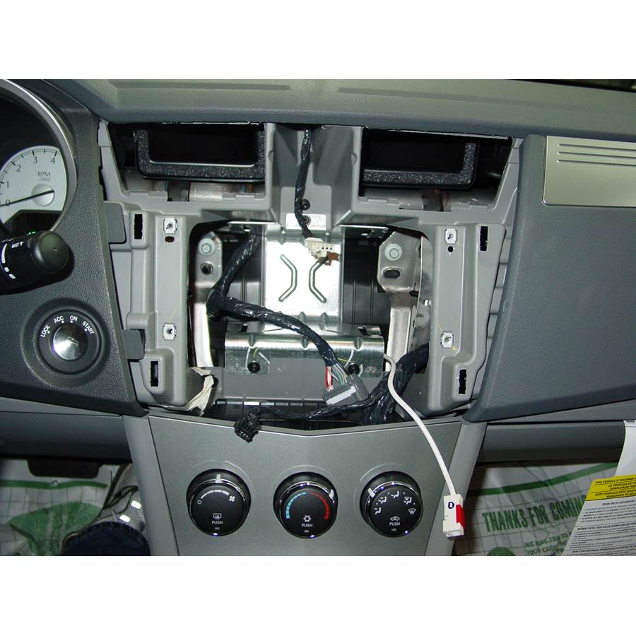 2008 Chrysler Sebring Factory radio removed