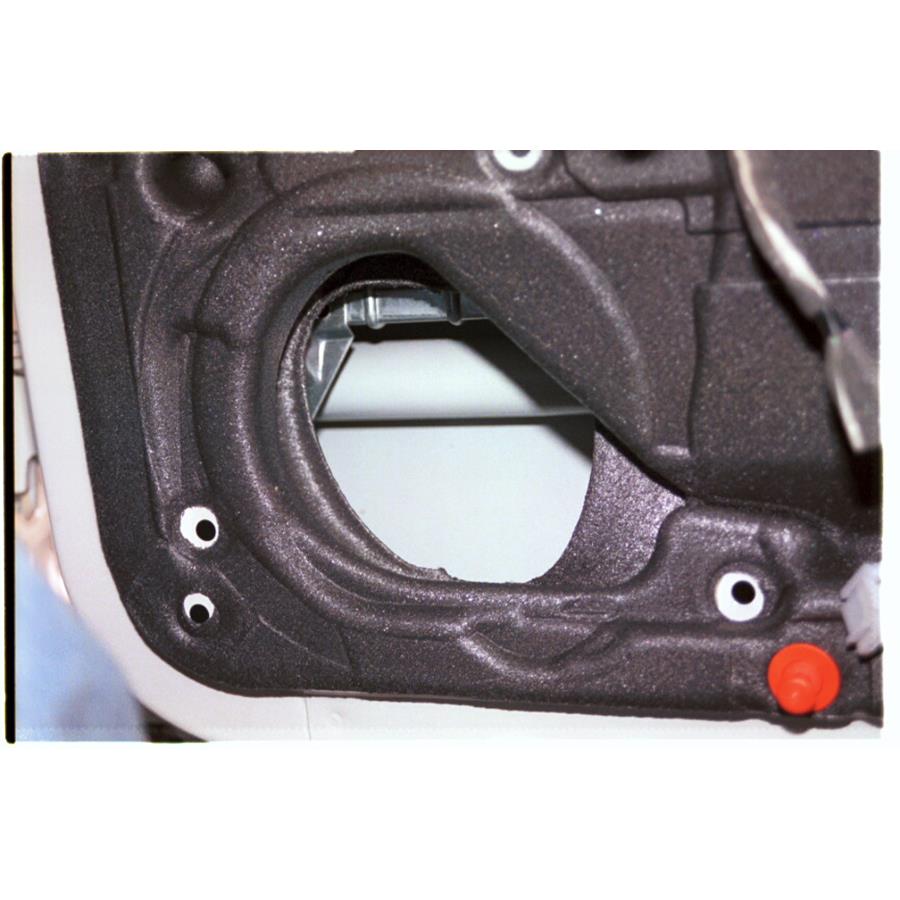 1997 Volvo 960 Rear door speaker removed