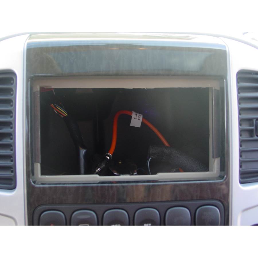 2006 Mercury Mariner Hybrid Factory radio removed