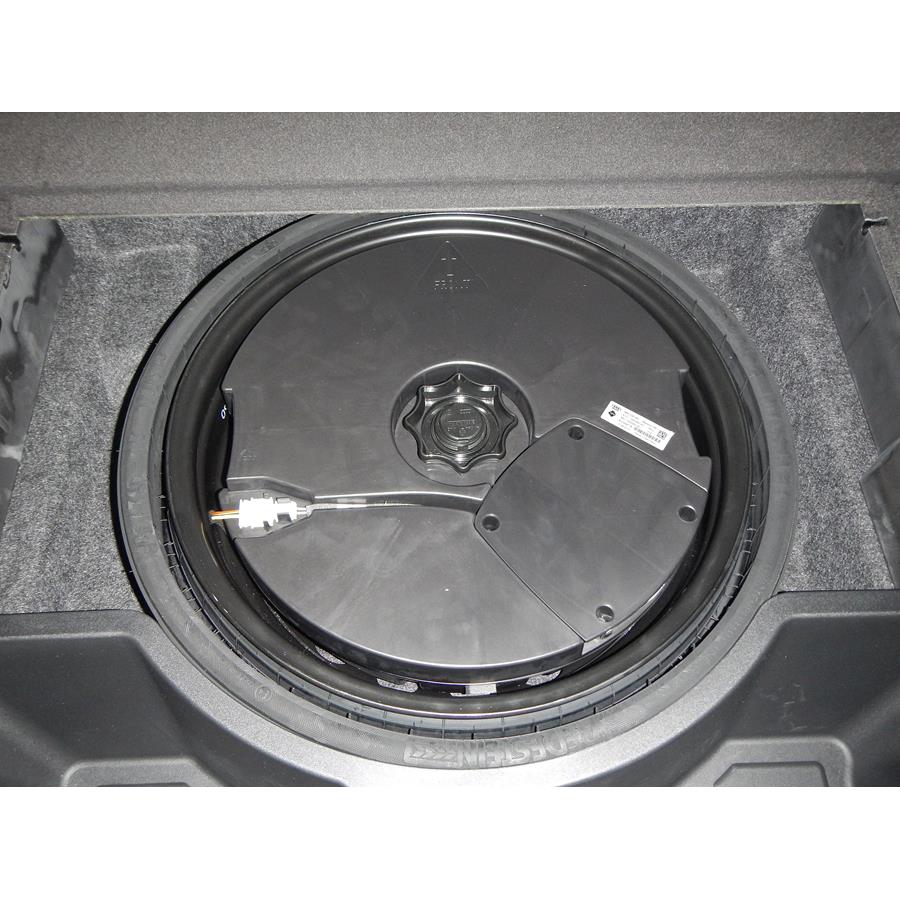 2013 Audi Q5 Under cargo floor speaker location