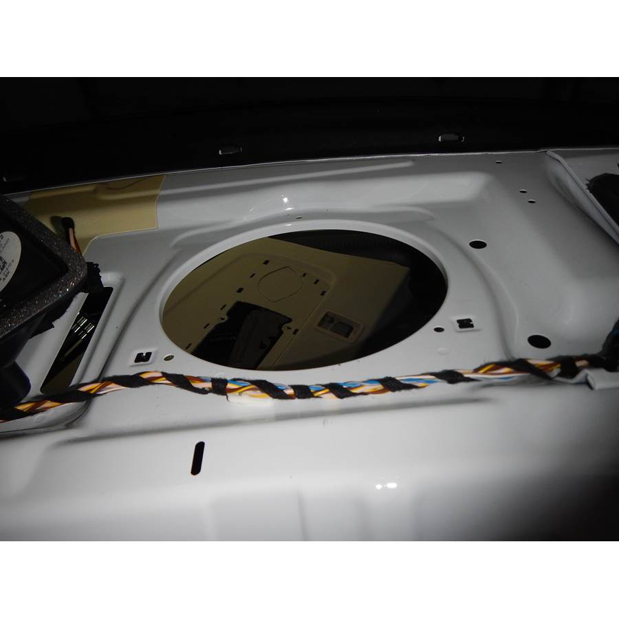 2010 Audi A4 Rear deck center speaker removed