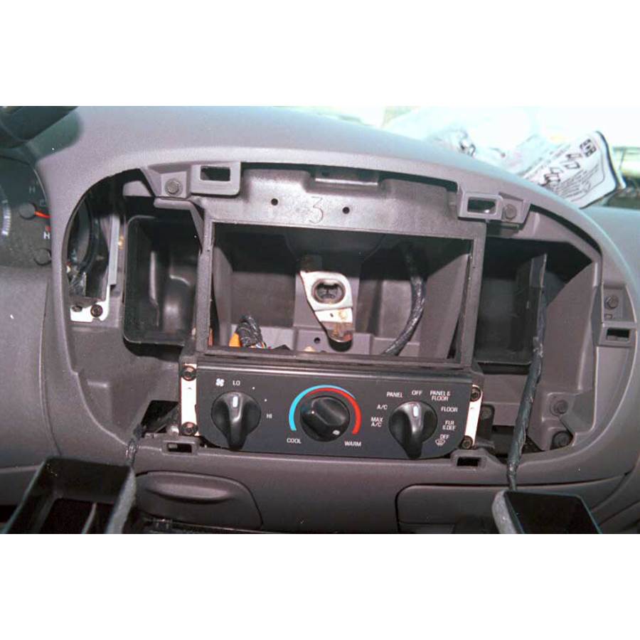1999 Ford F-150 Factory radio removed