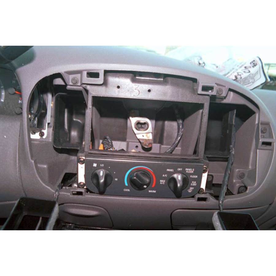 1997 Ford F-150 Factory radio removed