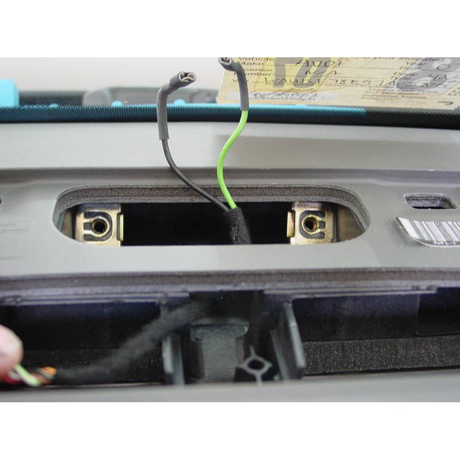2005 Audi A4 Center dash speaker removed