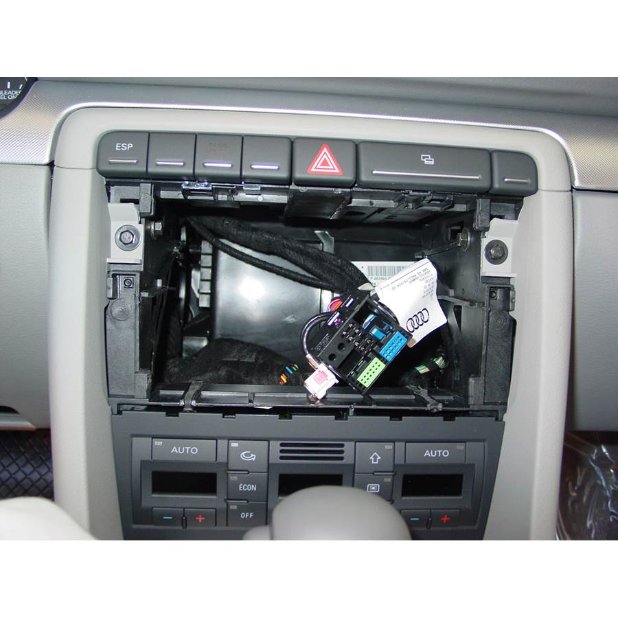 2007 Audi A4 Factory radio removed