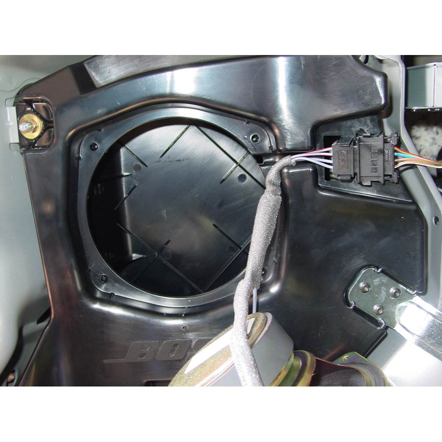 2006 Audi A3 Far-rear side speaker removed