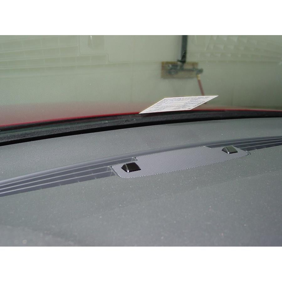 2006 Audi A3 Center dash speaker location