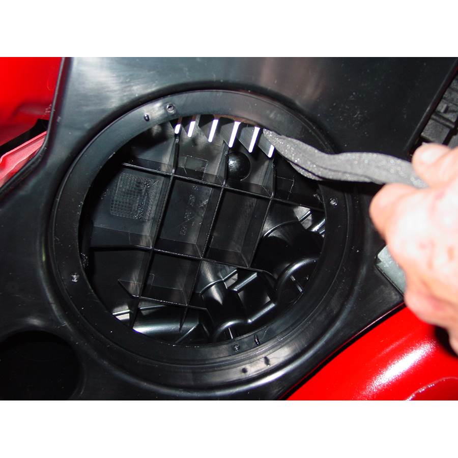2008 Audi A3 Far-rear side speaker removed