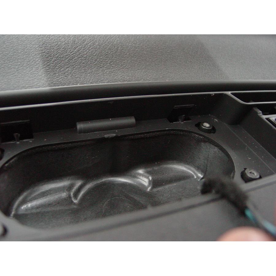 2013 Audi A3 Center dash speaker removed