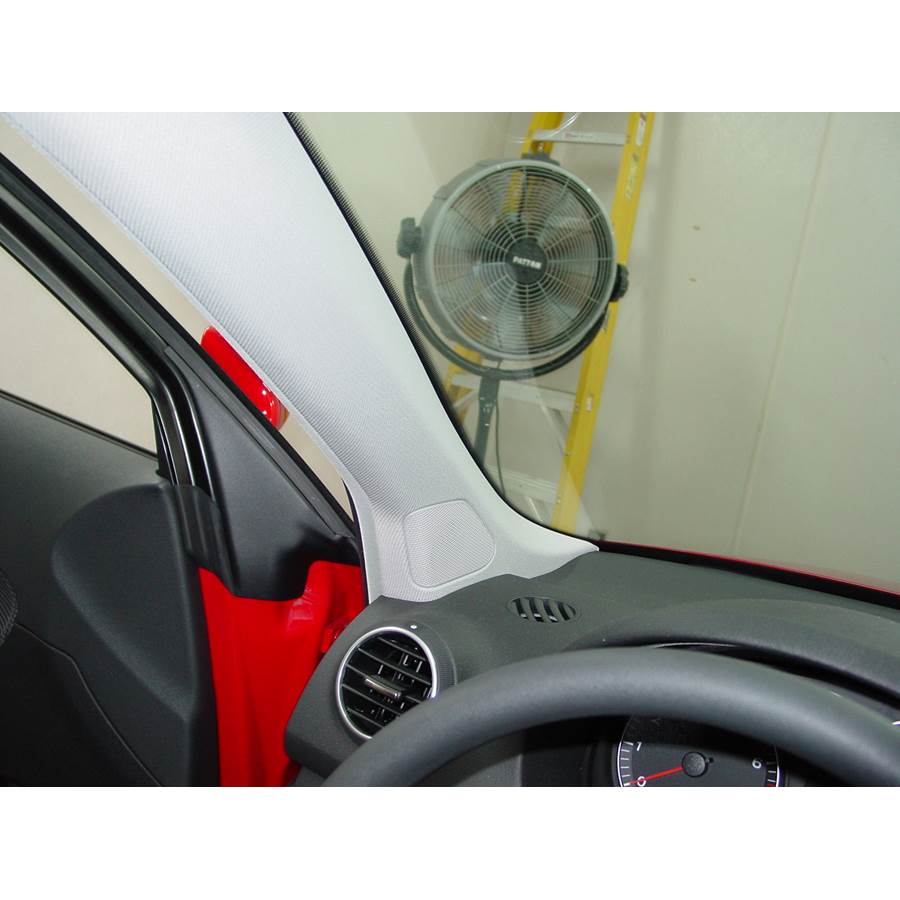 2006 Audi A3 Front pillar speaker location