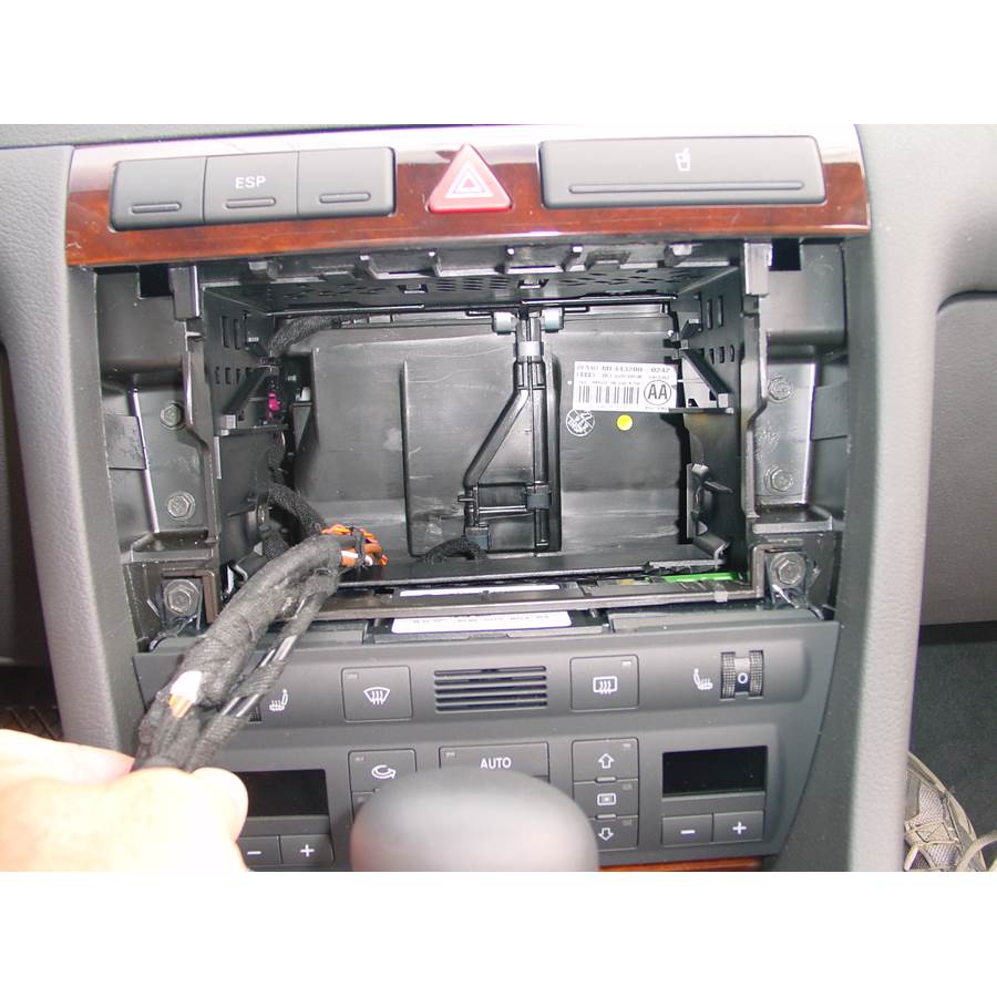 2002 Audi A6 Factory radio removed