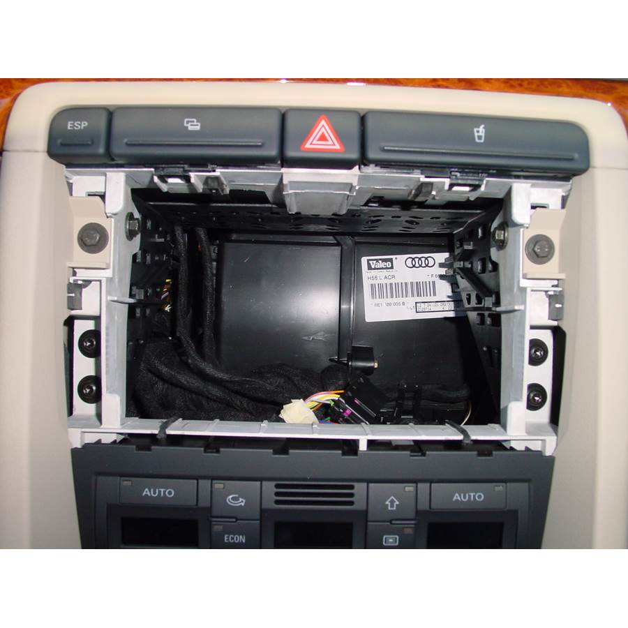 2005 Audi A4 Factory radio removed