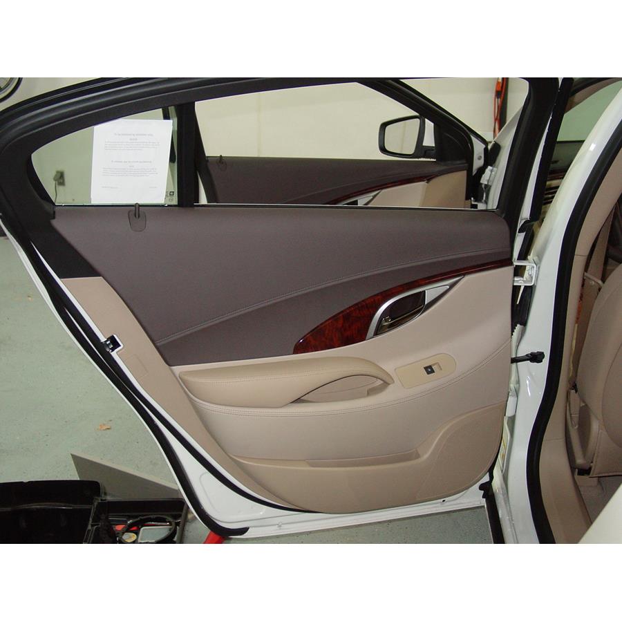 2010 Buick LaCrosse Rear door speaker location