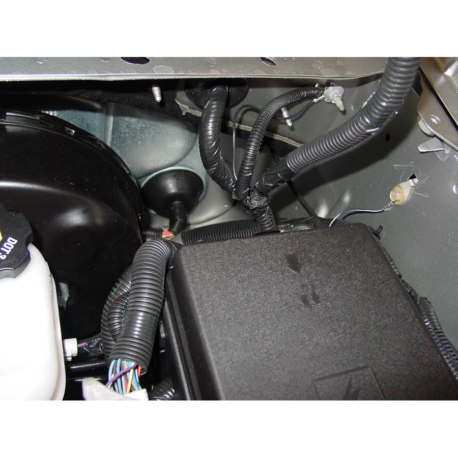 2007 Buick Rainier Firewall access