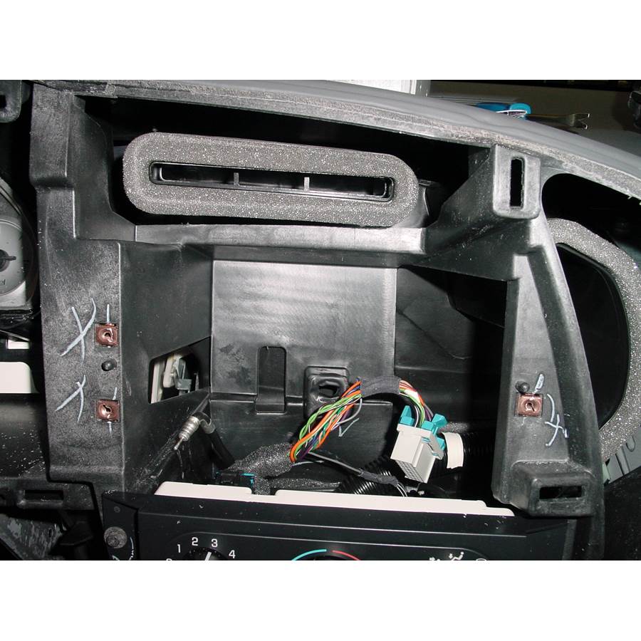 2004 Buick Rendezvous Factory radio removed