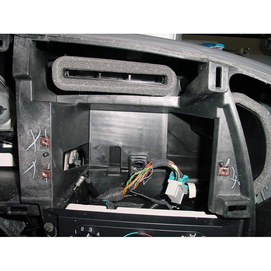 2007 Buick Rendezvous Factory radio removed