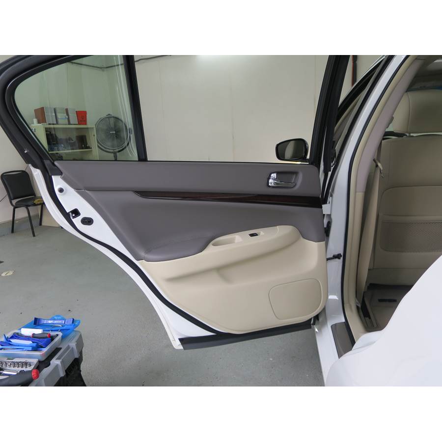 2011 Infiniti G37 Rear door speaker location