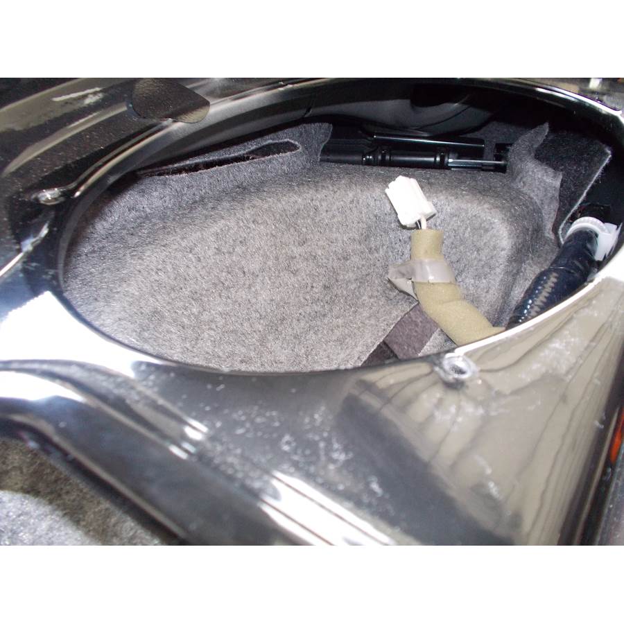 2012 Infiniti G37 Rear deck speaker removed