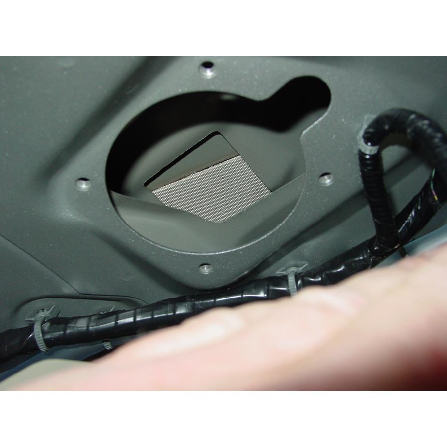 2008 Infiniti FX35 Rear pillar speaker removed