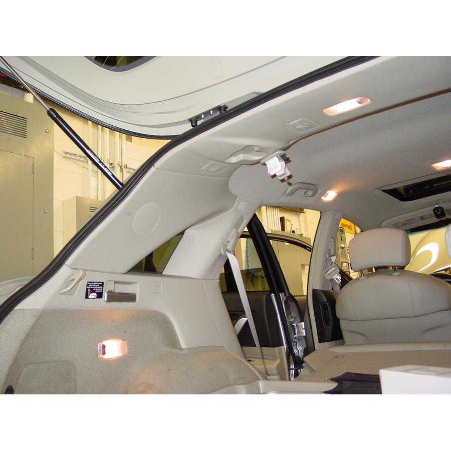 2008 Infiniti FX45 Rear pillar speaker location