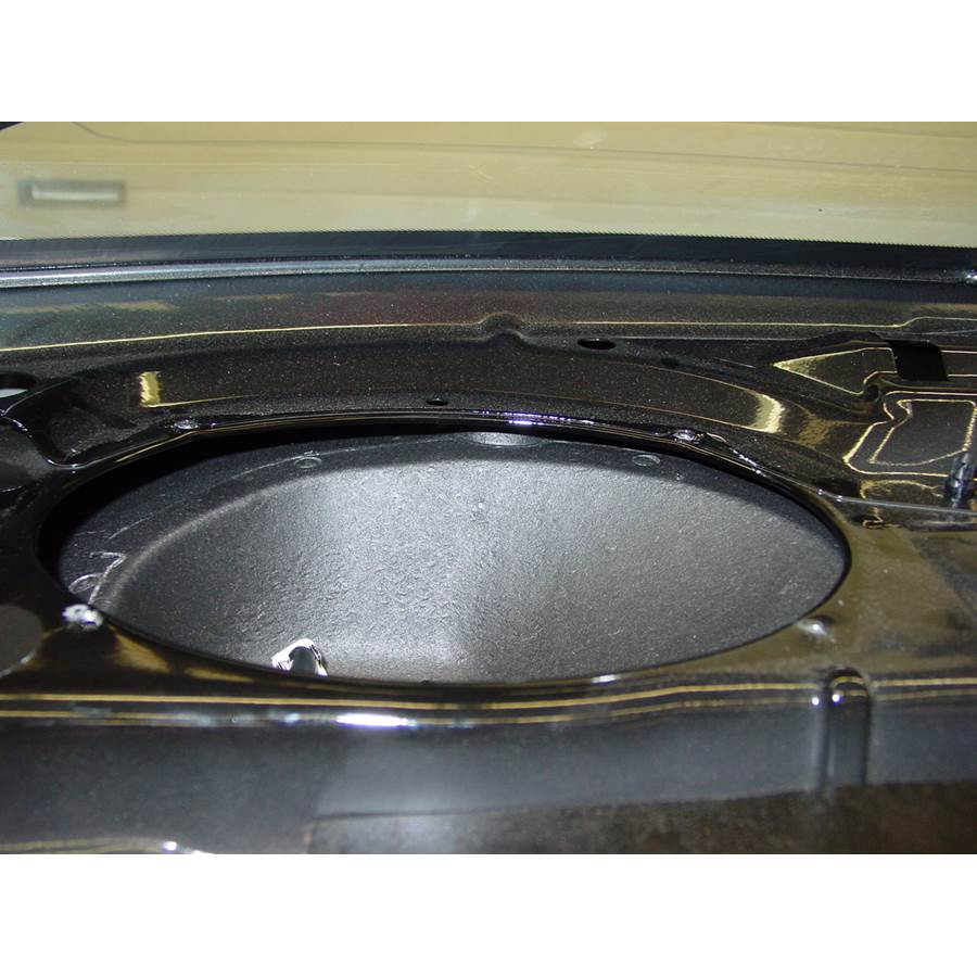 2005 Infiniti G35 Rear deck speaker removed