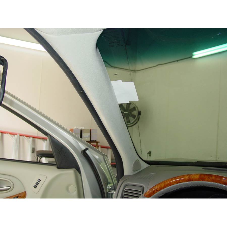 2002 Infiniti I35 Front pillar speaker location
