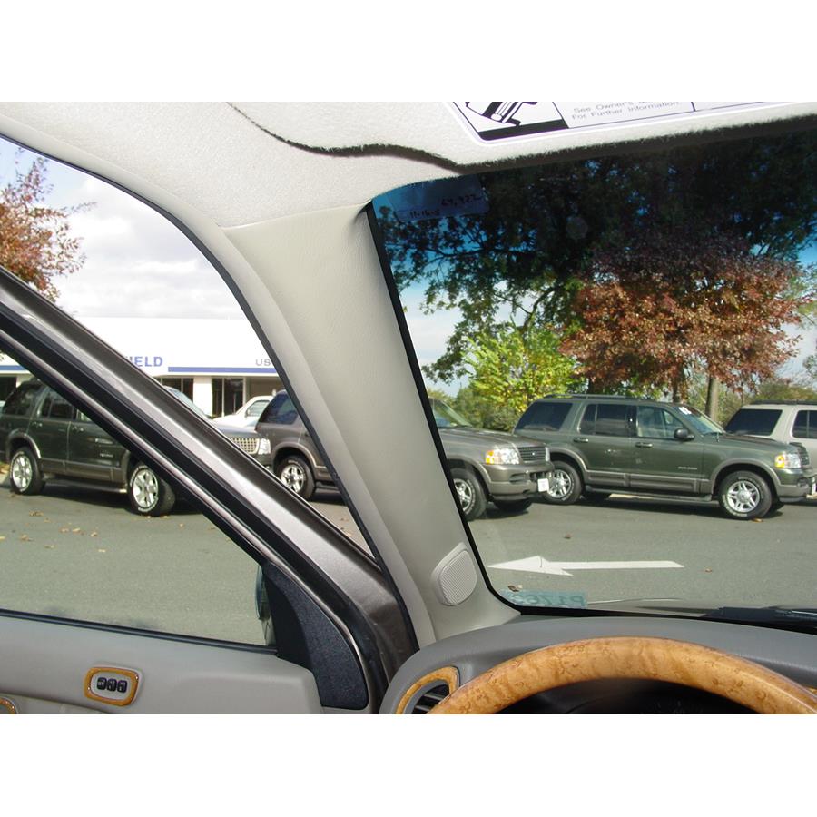 2003 Infiniti QX4 Front pillar speaker location