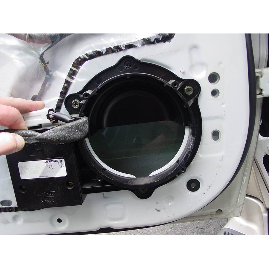1997 Infiniti QX4 Front speaker removed
