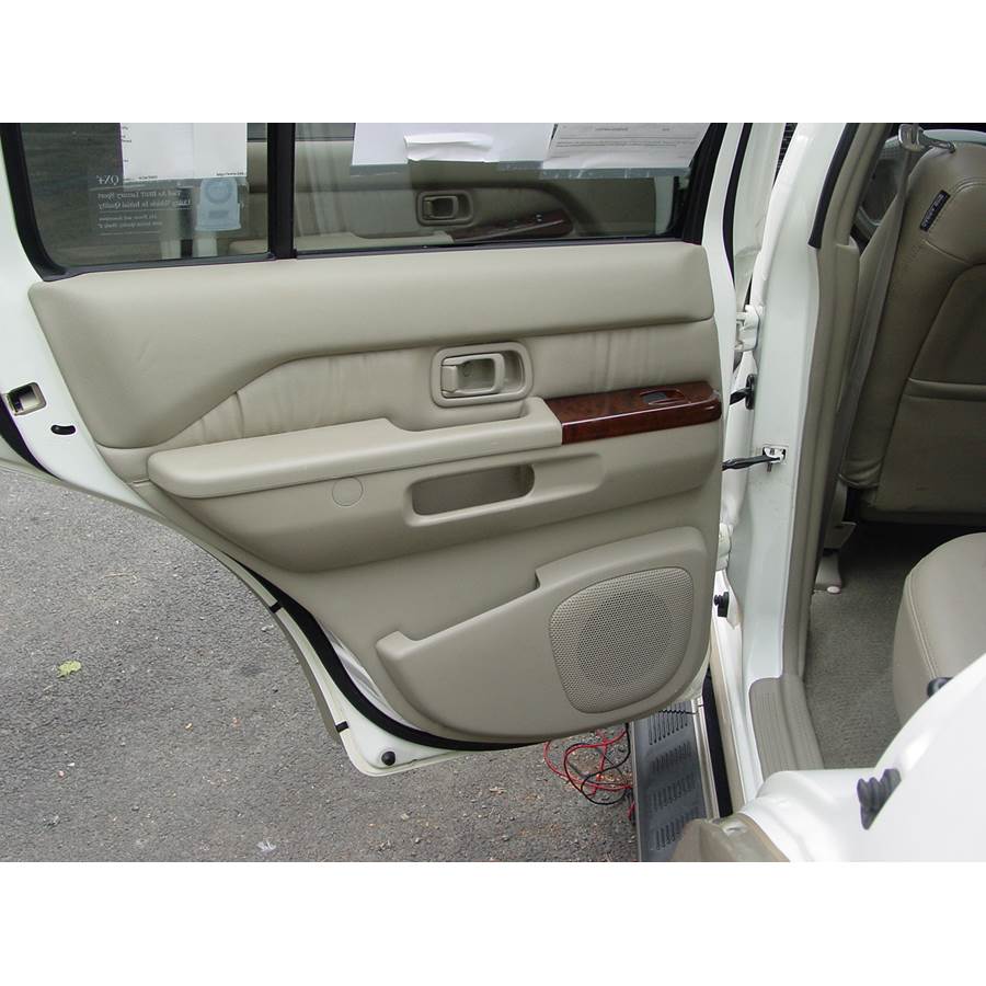 1997 Infiniti QX4 Rear door speaker location