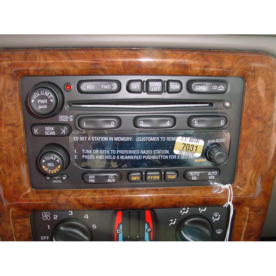 2002 Oldsmobile Silhouette Factory Radio
