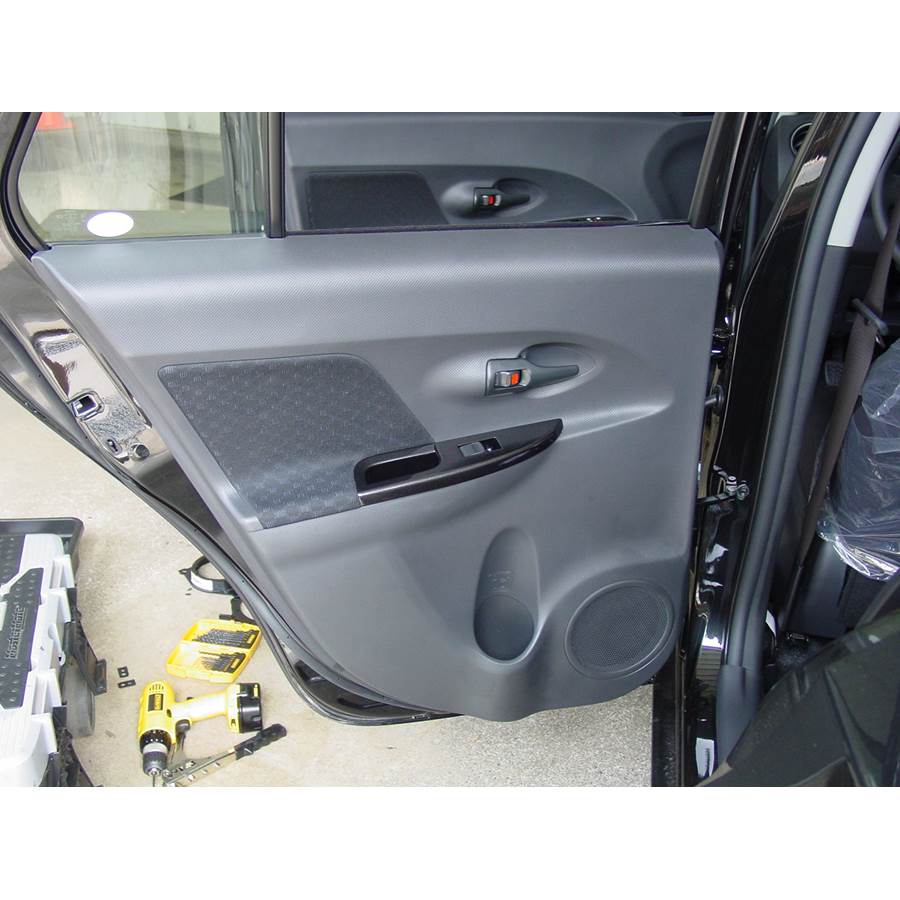 2010 Scion xD Rear door speaker location