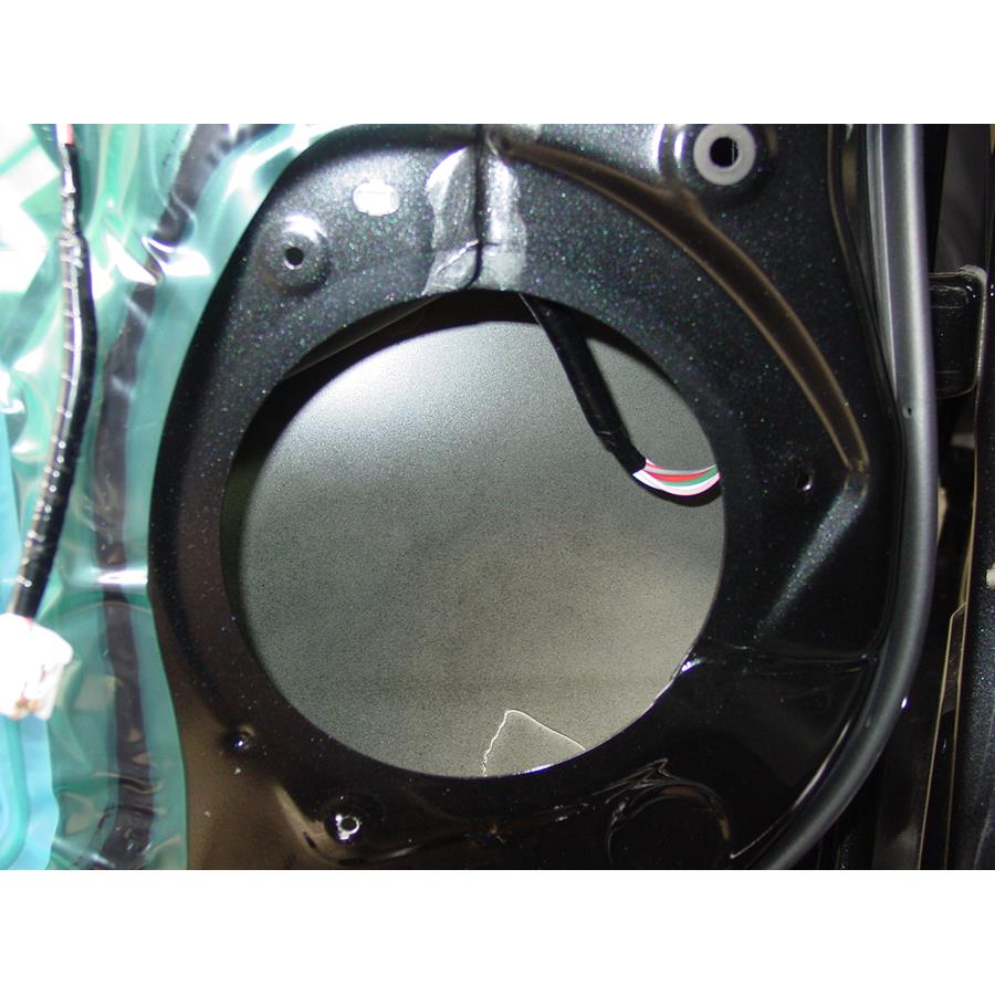 2010 Scion xD Rear door speaker removed