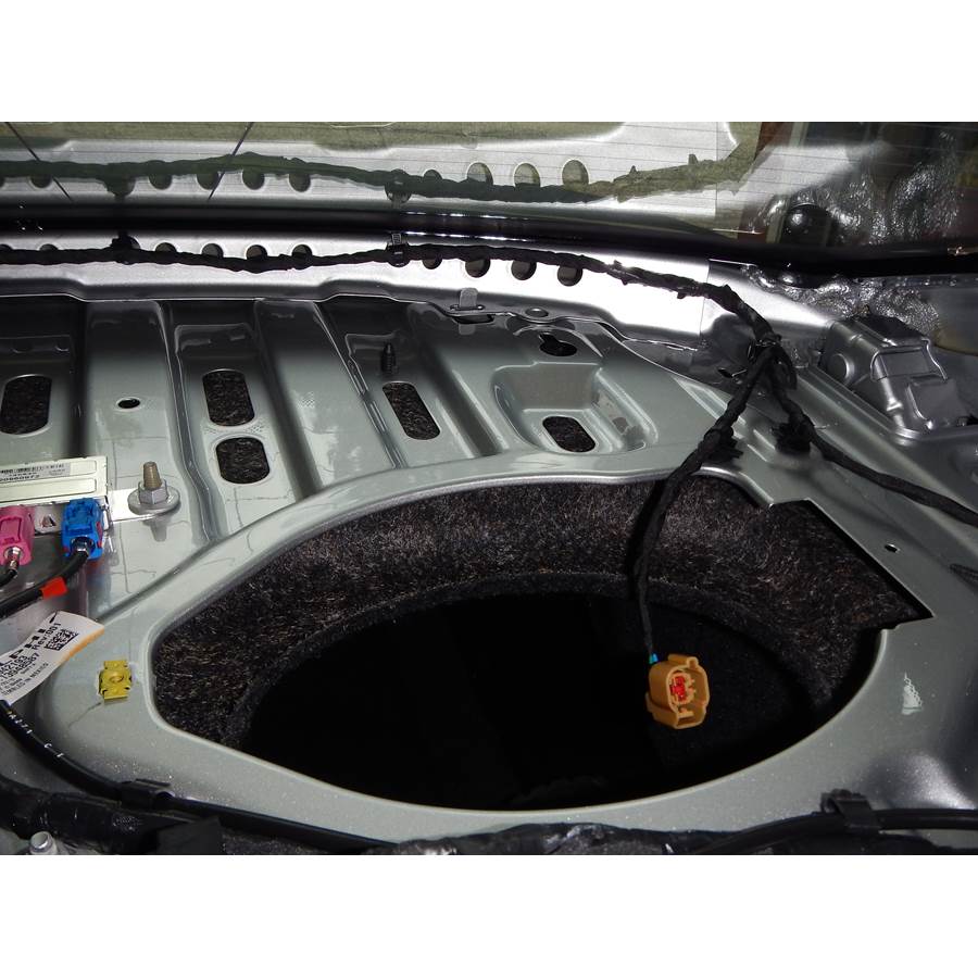 2018 Cadillac CTS Rear deck speaker removed