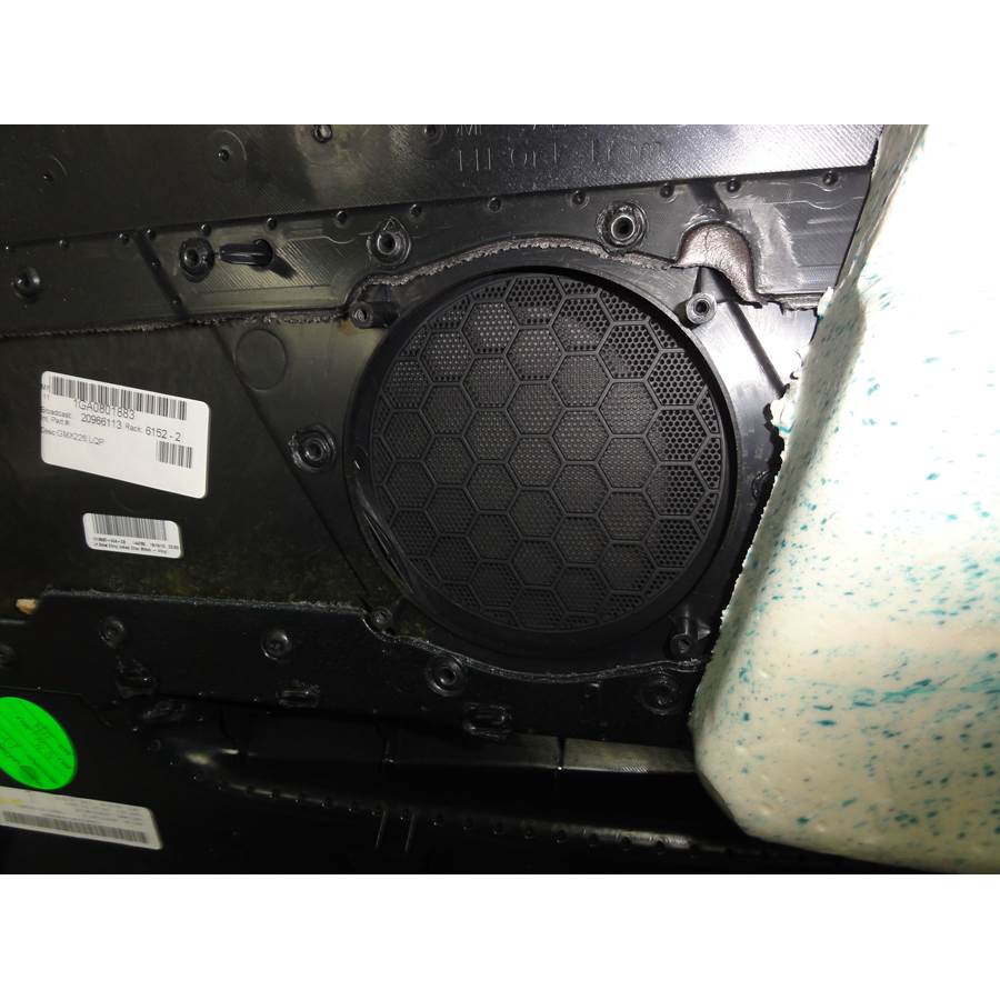 2013 Cadillac CTS Rear side panel speaker removed
