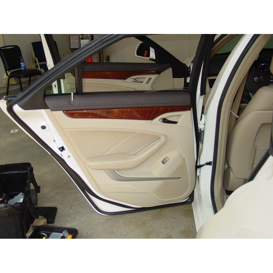 2009 Cadillac CTS Rear door speaker location