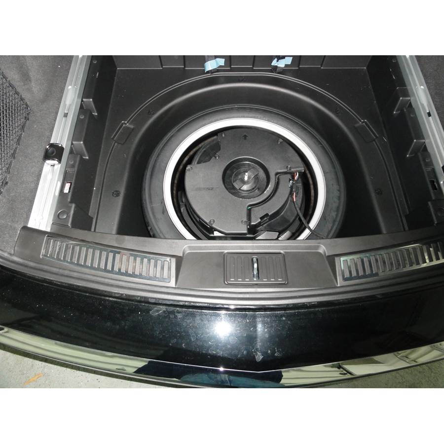 2011 Cadillac CTS Sport Wagon Under cargo floor speaker location