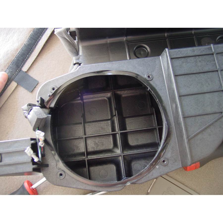 2013 Cadillac SRX Under cargo floor speaker removed