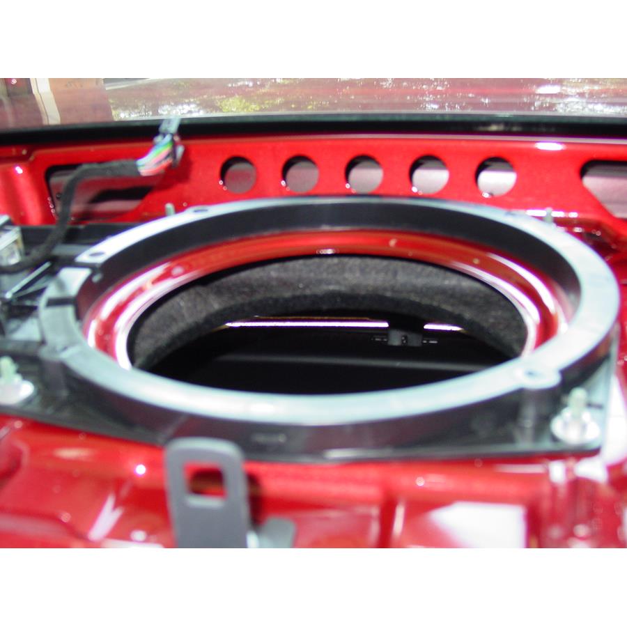 2011 Cadillac STS Rear deck center speaker removed