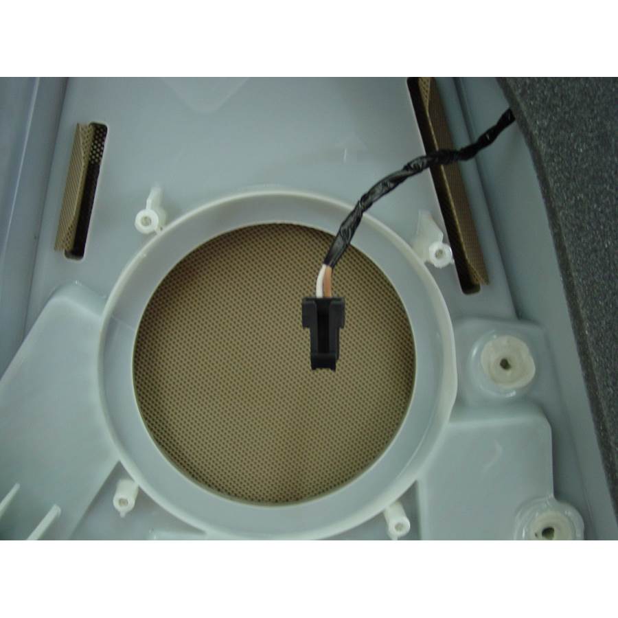 2011 Cadillac STS Rear door speaker removed