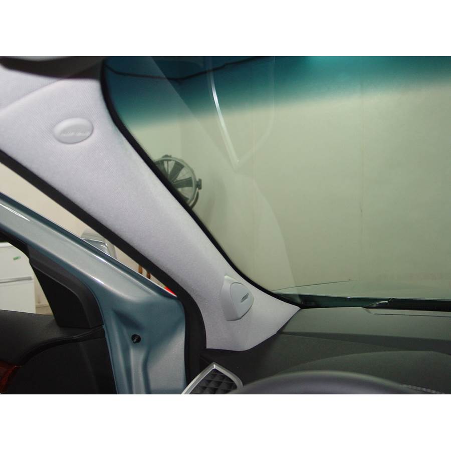 2008 Cadillac SRX Front pillar speaker location