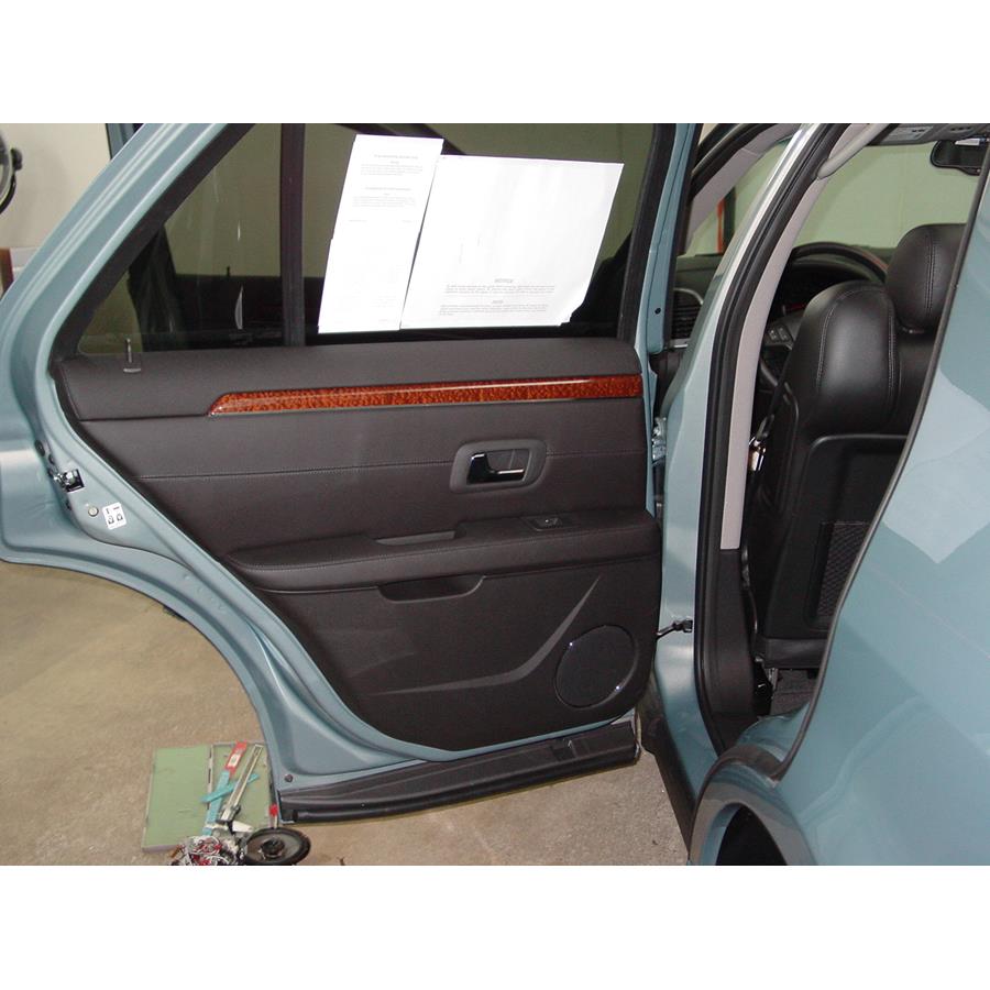 2008 Cadillac SRX Rear door speaker location