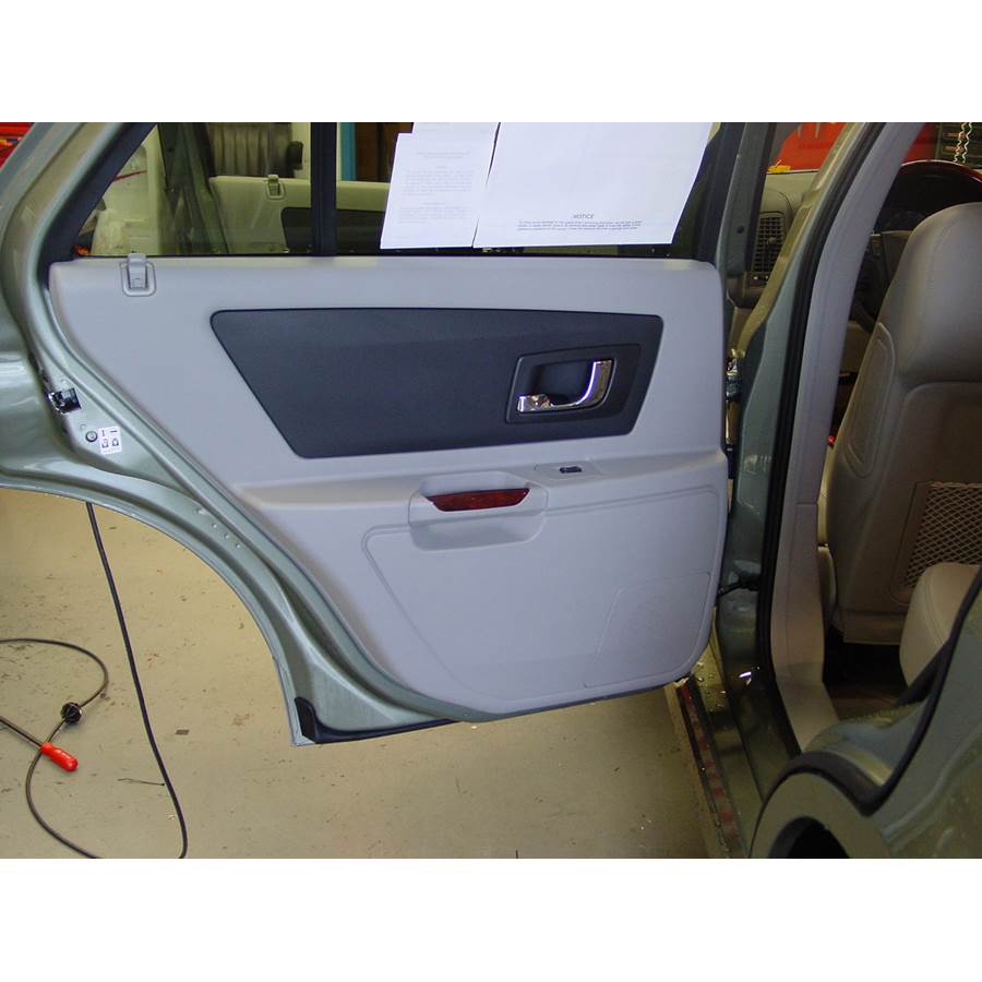 2005 Cadillac SRX Rear door speaker location