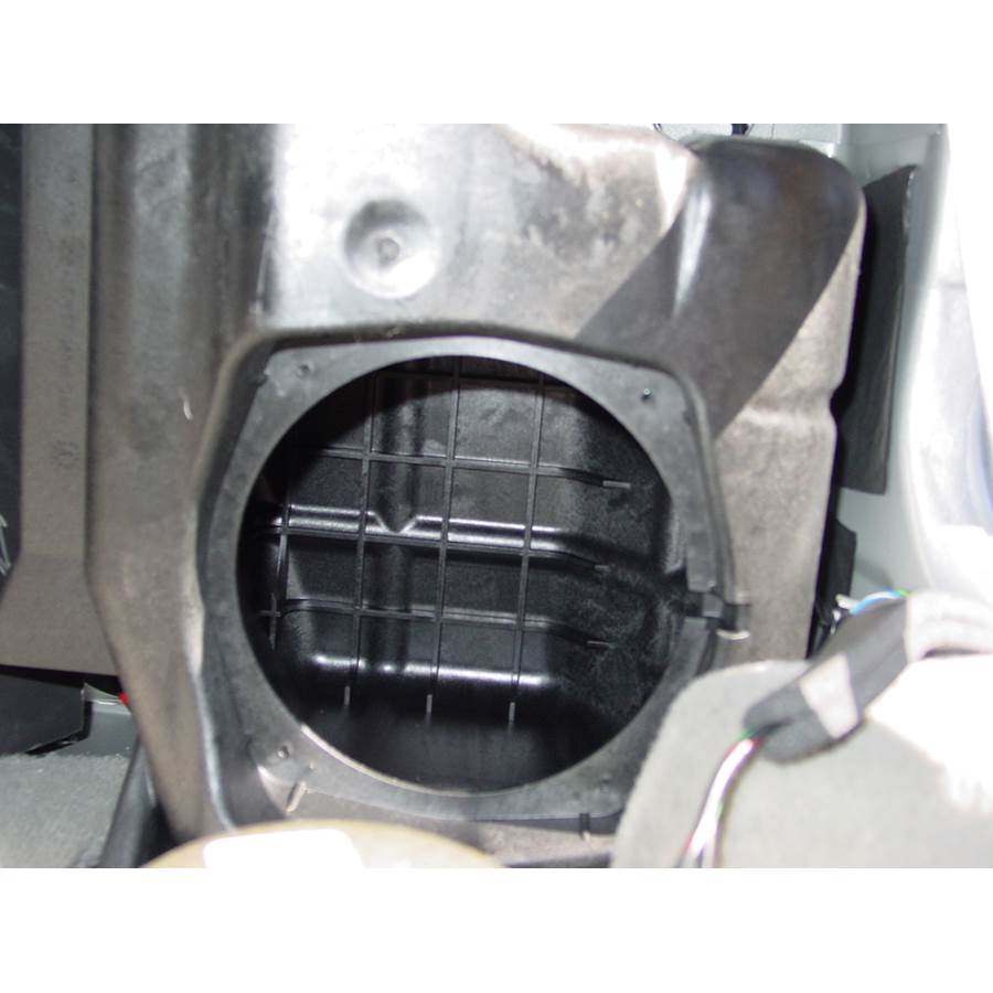 2009 Cadillac SRX Far-rear side speaker removed