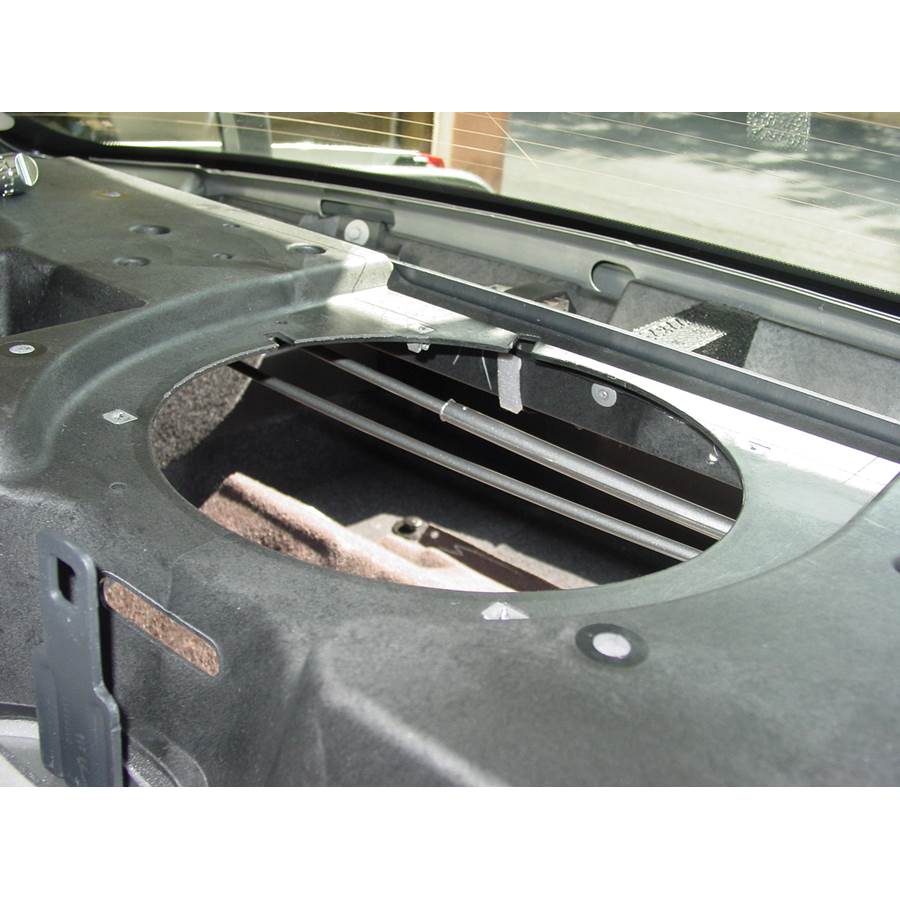 2011 Cadillac DTS Rear deck center speaker removed