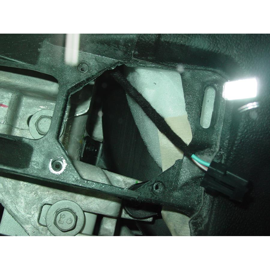 2007 Cadillac STS Dash speaker removed