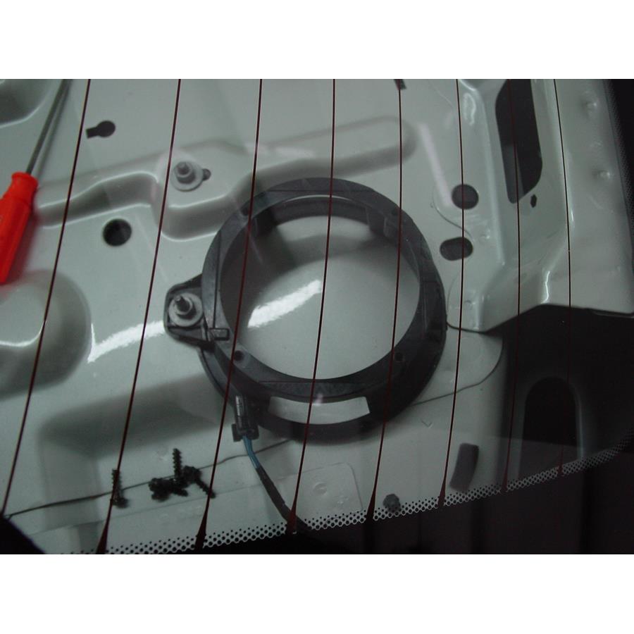 2006 Cadillac STS Rear deck speaker removed