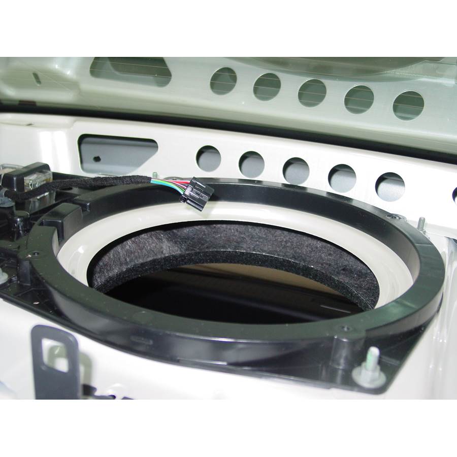 2006 Cadillac STS Rear deck center speaker removed