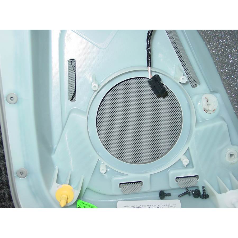 2005 Cadillac STS Rear door speaker removed